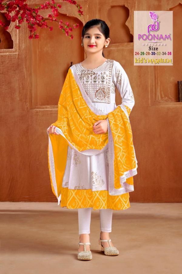 Poonam Kids Nasheen Rayon Designer Exclusive Kurti Collection